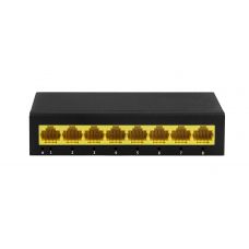 8-портовый гигабитный неуправляемый сетевой коммутатор PND-08G