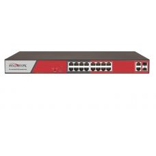 PND-16P-2G2F(250)-18 портовый неуправляемый PoE-коммутатор
