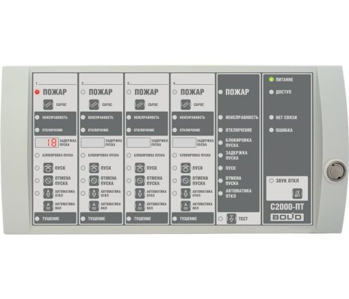 Блок индикации системы пожаротушения С2000-ПТ