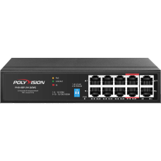 10-портовый интеллектуальный PoE-коммутатор PND-08P-2G (60W) 