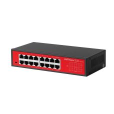 16-портовый гигабитный неуправляемый коммутатор с питанием 12В/220В PND-16G 