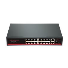 Неуправляемый 19 портовый коммутатор с функцией PoE PND-16P-2G1F (200W) 