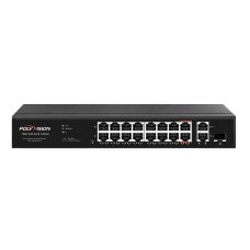 18-портовый неуправляемый PoE-коммутатор PND-16P-2G1F (150W)