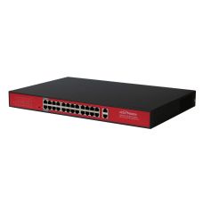 26-портовый PoE коммутатор с двумя гигабитными портами Uplink PND-24P-2G-BT2 (300W) 