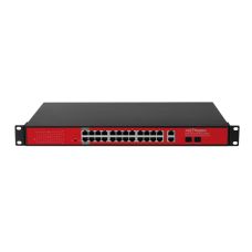 26-портовый PoE коммутатор с двумя гигабитными комбо-портами PND-24P-2G2F-BT2 (300W)