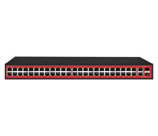 50-портовый PoE коммутатр с двумя гигабитными комбо-портами Fast Ethernet PoE Switch PND-48P-2G2F (700W) 