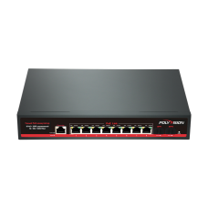 10-портовый гигабитный L2 PoE-коммутатор PND-M8GP-2F (120W) 