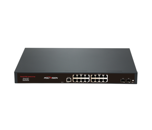 Управляемый L2 18 портовый PoE коммутатор PND-M16GP-2F (250W) 