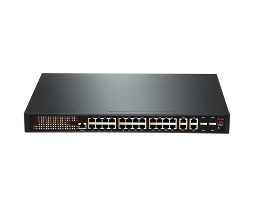 28-портовый гигабитный L2 PoE-коммутатор PND-M24GP-4G4F (400W)